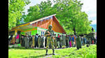 Voters queue up to cast their ballots at a polling station during the fourth phase of voting in India’s general election in Ganderbal district on Monday. (AFP) Voters queue up to cast their ballots at a polling station during the fourth phase of voting in India’s general election in Ganderbal district on Monday. (AFP)