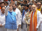 Prime Minister Narendra Modi with home minister Amit Shah.(PTI) Prime Minister Narendra Modi with home minister Amit Shah.(PTI)