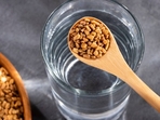 Soaking 1 -2 tsp of washed fenugreek seeds overnight and having them first thing in the morning not only speeds up your metabolism but also makes sure your blood sugar and cholesterol levels remain in control.(Shutterstock) Soaking 1 -2 tsp of washed fenugreek seeds overnight and having them first thing in the morning not only speeds up your metabolism but also makes sure your blood sugar and cholesterol levels remain in control.(Shutterstock)
