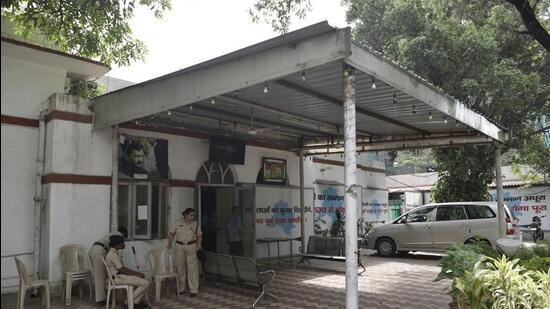 A view of the AAP office on DDU Marg. (HT Archive) A view of the AAP office on DDU Marg. (HT Archive)