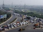 (Representative image) The cameras have been installed along Ballari Road's elevated corridor to track vehicles that exceed the permissible speed limit of 80 kmph.(HT File Photo) (Representative image) The cameras have been installed along Ballari Road's elevated corridor to track vehicles that exceed the permissible speed limit of 80 kmph.(HT File Photo)