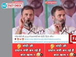 Social media posts claim Rahul Gandhi accepted Narendra Modi will win the polls. (Source: X/Modified by Logically Facts) Social media posts claim Rahul Gandhi accepted Narendra Modi will win the polls. (Source: X/Modified by Logically Facts)