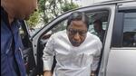 Jharkhand Minister Alamgir Alam arrives at the ED office in Ranchi on Wednesday. (PTI) Jharkhand Minister Alamgir Alam arrives at the ED office in Ranchi on Wednesday. (PTI)