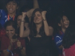 Anushka Sharma got teary-eyed following RCB's win over CSK at the ongoing IPL. The actor, who has been attending RCB's matches, was seen in a black dress. She made her first official public appearance at the Chinnaswamy Stadium earlier this month after the birth of her son, Akaay Kohli.