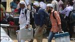 Polling officials leave for their booths for the fifth phase of the general election at Smriti Upvan in Lucknow on Sunday. (Deepak Gupta/HT Photo) Polling officials leave for their booths for the fifth phase of the general election at Smriti Upvan in Lucknow on Sunday. (Deepak Gupta/HT Photo)