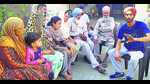 Victim’s kin yielding about her murder in Ludhiana on Sunday. The woman was employed as a house help at the neighbour’s home. (HT Photo) Victim’s kin yielding about her murder in Ludhiana on Sunday. The woman was employed as a house help at the neighbour’s home. (HT Photo)