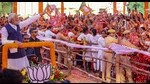 Prime Minister Narendra Modi in Varanasi on Tuesday. (PTI) Prime Minister Narendra Modi in Varanasi on Tuesday. (PTI)