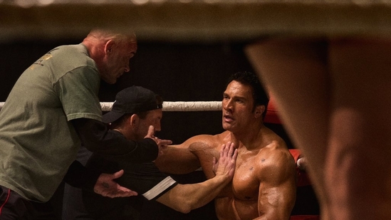 Dwayne Johnson in a still from The Smashing Machine. Dwayne Johnson in a still from The Smashing Machine.