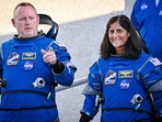Spacecraft commander Barry Wilmore (L) and pilot Suni Williams walkout from the Neil A. Armstrong operations and checkout building at NASA's Kennedy Space Center in Cape Canaveral, Florida.(AFP) Spacecraft commander Barry Wilmore (L) and pilot Suni Williams walkout from the Neil A. Armstrong operations and checkout building at NASA's Kennedy Space Center in Cape Canaveral, Florida.(AFP)