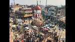 The busy Thateri bazar of Pratapgarh (HT Photo) The busy Thateri bazar of Pratapgarh (HT Photo)