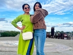 Shubhangi Atre with her daughter Ashi. Shubhangi Atre with her daughter Ashi.