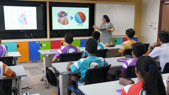 While there is considerable promise for enhanced learning outcomes with integration of generative AI, including improved teacher instruction and well-being, and greater equity within the educational system, there are also risks to be navigated. (Representative image) While there is considerable promise for enhanced learning outcomes with integration of generative AI, including improved teacher instruction and well-being, and greater equity within the educational system, there are also risks to be navigated. (Representative image)