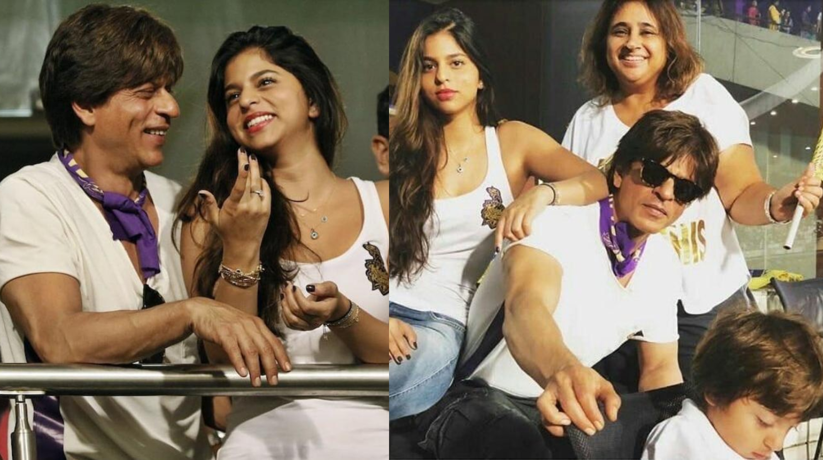 Shah Rukh with Suhana at IPL 2018 Shah Rukh with Suhana at IPL 2018