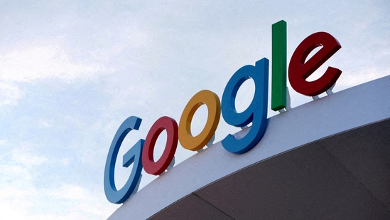 The Google logo is seen on the Google house(REUTERS)