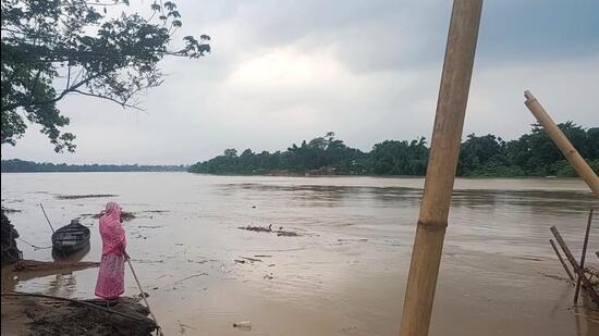 Cachar was the most affected district affecting over 1,02,246 people. (HT sourced photo) Cachar was the most affected district affecting over 1,02,246 people. (HT sourced photo)