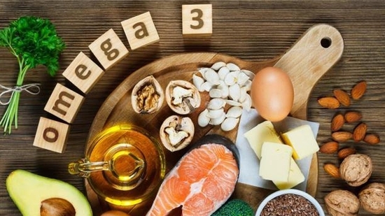 2. Essential Fatty Acids: Omega-3 fatty acids, found in fatty fish and flaxseeds, contribute to maintaining skin hydration and elasticity.(Photo by Shutterstock)