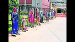A polling station in Sector 27 that has been set up on the theme of Rock Garden in Chandigarh. (Ravi Kumar/HT) A polling station in Sector 27 that has been set up on the theme of Rock Garden in Chandigarh. (Ravi Kumar/HT)