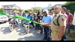 Doda deputy commissioner Harvinder Singh flagging off a bike rally in Bhaderwah, Jammu, on Saturday. (HT Photo) Doda deputy commissioner Harvinder Singh flagging off a bike rally in Bhaderwah, Jammu, on Saturday. (HT Photo)