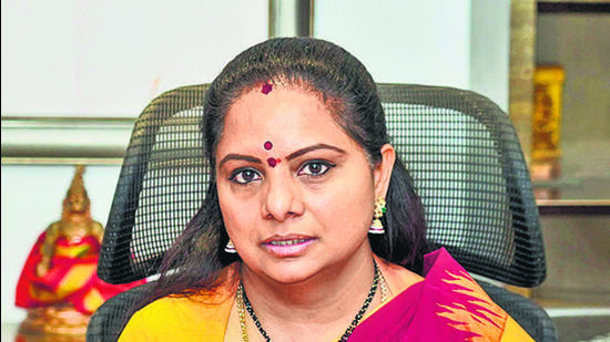 ED linked K Kavitha of the BRS to the generation of proceeds of crime worth <span class='webrupee'>₹</span>192.8 crore. (ANI) ED linked K Kavitha of the BRS to the generation of proceeds of crime worth <span class='webrupee'>₹</span>192.8 crore. (ANI)