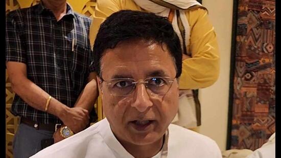 Surjewala said the government introduced the Common Eligibility Test which has now become a “common exploitation test” as lakhs of youth were exploited by them in the last four years in the name of the exam. (HT Photo) Surjewala said the government introduced the Common Eligibility Test which has now become a “common exploitation test” as lakhs of youth were exploited by them in the last four years in the name of the exam. (HT Photo)