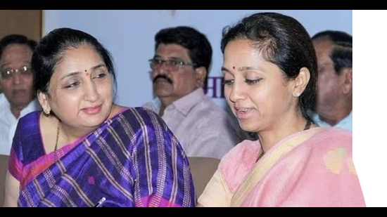 The contest also saw most members of the Pawar clan campaigning for Sule while Ajit Pawar appeared lonely in the battle. (HT PHOTO) The contest also saw most members of the Pawar clan campaigning for Sule while Ajit Pawar appeared lonely in the battle. (HT PHOTO)