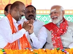 Telangana Election Results 2024 Live: The Election Commission data showed that BJP won 3 seats, and is leading in 5 other seats as it is set to win 8 seats totally.(Mohammed Aleemuddin) Telangana Election Results 2024 Live: The Election Commission data showed that BJP won 3 seats, and is leading in 5 other seats as it is set to win 8 seats totally.(Mohammed Aleemuddin)