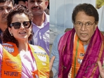 Kangana Ranaut and Arun Govil Kangana Ranaut and Arun Govil