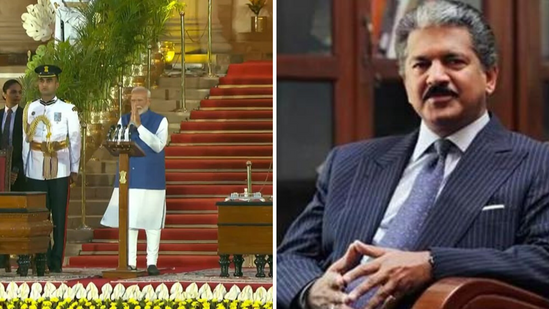 PM Narendra Modi oath ceremony: Anand Mahindra's post on PM Modi's oath has gone viral. (X/@anandmahindra) PM Narendra Modi oath ceremony: Anand Mahindra's post on PM Modi's oath has gone viral. (X/@anandmahindra)