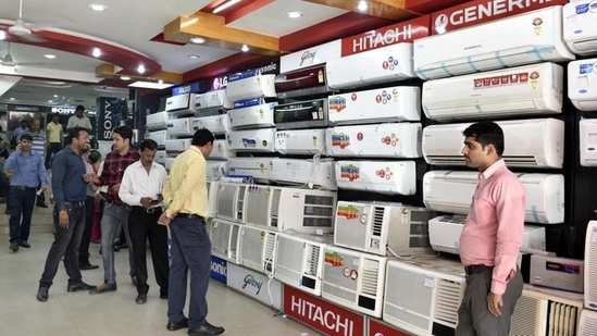 As the country experiences hotter summers, ACs have transitioned from luxury items to necessities(Mohd Zakir/HT File Photo) As the country experiences hotter summers, ACs have transitioned from luxury items to necessities(Mohd Zakir/HT File Photo)