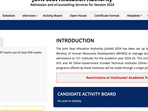 JoSAA counselling 2024 for IIT, NIT+ admissions from today (josaa.nic.in, screenshot) JoSAA counselling 2024 for IIT, NIT+ admissions from today (josaa.nic.in, screenshot)