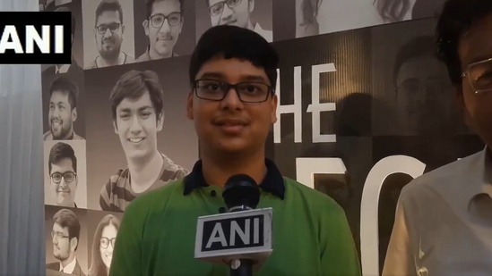 Ved Lahoti from IIT Delhi zone has topped the examination by securing 355 marks out of 360(ANI )
