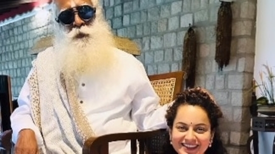 Days after getting elected as a Member of Parliament in Mandi, Himachal Pradesh, actor Kangana Ranaut visited her spiritual mentor Sadhguru to seek his blessings at his ashram in Coimbatore
