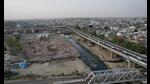 An aerial view of Akbar Nagar after the demolition drive by the Lucknow Development Authority. (HT Photo) An aerial view of Akbar Nagar after the demolition drive by the Lucknow Development Authority. (HT Photo)