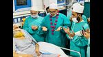 The ceremony taking place in the ICU of Era’s Lucknow Medical College and Hospital (Sourced) The ceremony taking place in the ICU of Era’s Lucknow Medical College and Hospital (Sourced)