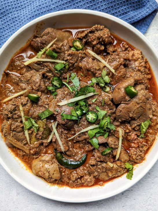 Kaleji Masala is a spicy liver dish cooked with onions, tomatoes, and a blend of aromatic spices.(Pinterest) Kaleji Masala is a spicy liver dish cooked with onions, tomatoes, and a blend of aromatic spices.(Pinterest)