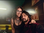 Sanvi Sudeep and dad Kiccha Sudeep Sanvi Sudeep and dad Kiccha Sudeep