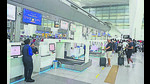 SSBDs are installed at airline check-in counters at T-1 and T-3. (HT File) SSBDs are installed at airline check-in counters at T-1 and T-3. (HT File)