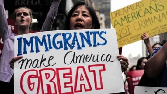 Indian-Americans, most of whom are highly skilled and come to the US mainly on H-1B work visas, are the worst sufferers of the current immigration system which imposes a 7% per country quota on allotment of green cards or permanent legal residency.(AFP/File Photo) Indian-Americans, most of whom are highly skilled and come to the US mainly on H-1B work visas, are the worst sufferers of the current immigration system which imposes a 7% per country quota on allotment of green cards or permanent legal residency.(AFP/File Photo)
