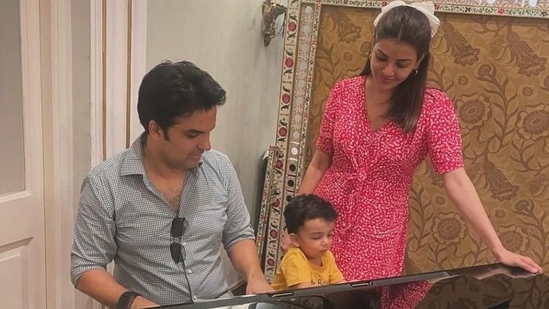 Kajal Aggarwal shared a bunch of cute pictures on the occasion of Father's Day, “Happy Father’s Day to the best papas ever! We love you!" she wrote in the caption.