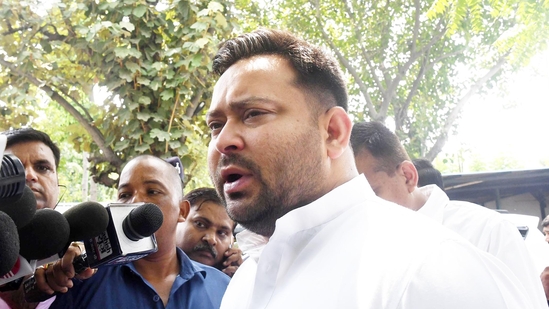 RJD leader Tejashwi Yadav. (Photo by Santosh Kumar/ Hindustan Times)