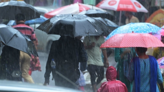 Thane Municipal Corporation's disaster management cell chief Yasin Tadvi told PTI that the city received 35.51 mm rainfall in the 24-hour period ending at 8.30 am on Thursday, (Praful Gangurde/HT photo)