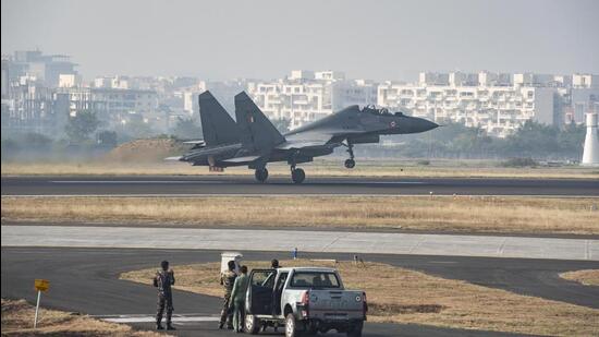 PMC and IAF have launched survey to identify unauthorised structures within 100-metre radius of bomb dumping area at Lohegaon AFS. (HT FILE)