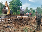 The incident took place around 3pm when the personnel were advancing from Silger camp towards Teklagudam. (HT Photo) The incident took place around 3pm when the personnel were advancing from Silger camp towards Teklagudam. (HT Photo)