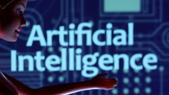 Artificial Intelligence words are seen in this illustration (Reuters)