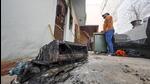 A view of the first-floor residence and the inverter that sparked the fire. (Sanjeev Verma/HT Photo) A view of the first-floor residence and the inverter that sparked the fire. (Sanjeev Verma/HT Photo)