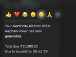 A Delhi man shared his electricity bill on Reddit. A Delhi man shared his electricity bill on Reddit.