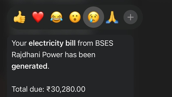 A Delhi man shared his electricity bill on Reddit. A Delhi man shared his electricity bill on Reddit.