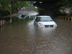 Delhi rains: Wall collapses in Vasant Vihar, construction workers feared trapped(Hindustan Times) Delhi rains: Wall collapses in Vasant Vihar, construction workers feared trapped(Hindustan Times)