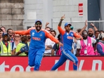India's Rohit Sharma (C) and Suryakumar Yadav celebrating a wicket during the T20 World Cup final.
(ANI) India's Rohit Sharma (C) and Suryakumar Yadav celebrating a wicket during the T20 World Cup final.
(ANI)