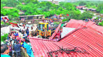 The demolition drive faced opposition from the locals as they alleged notices were not served before the demolition drive. (HT PHOTO) The demolition drive faced opposition from the locals as they alleged notices were not served before the demolition drive. (HT PHOTO)